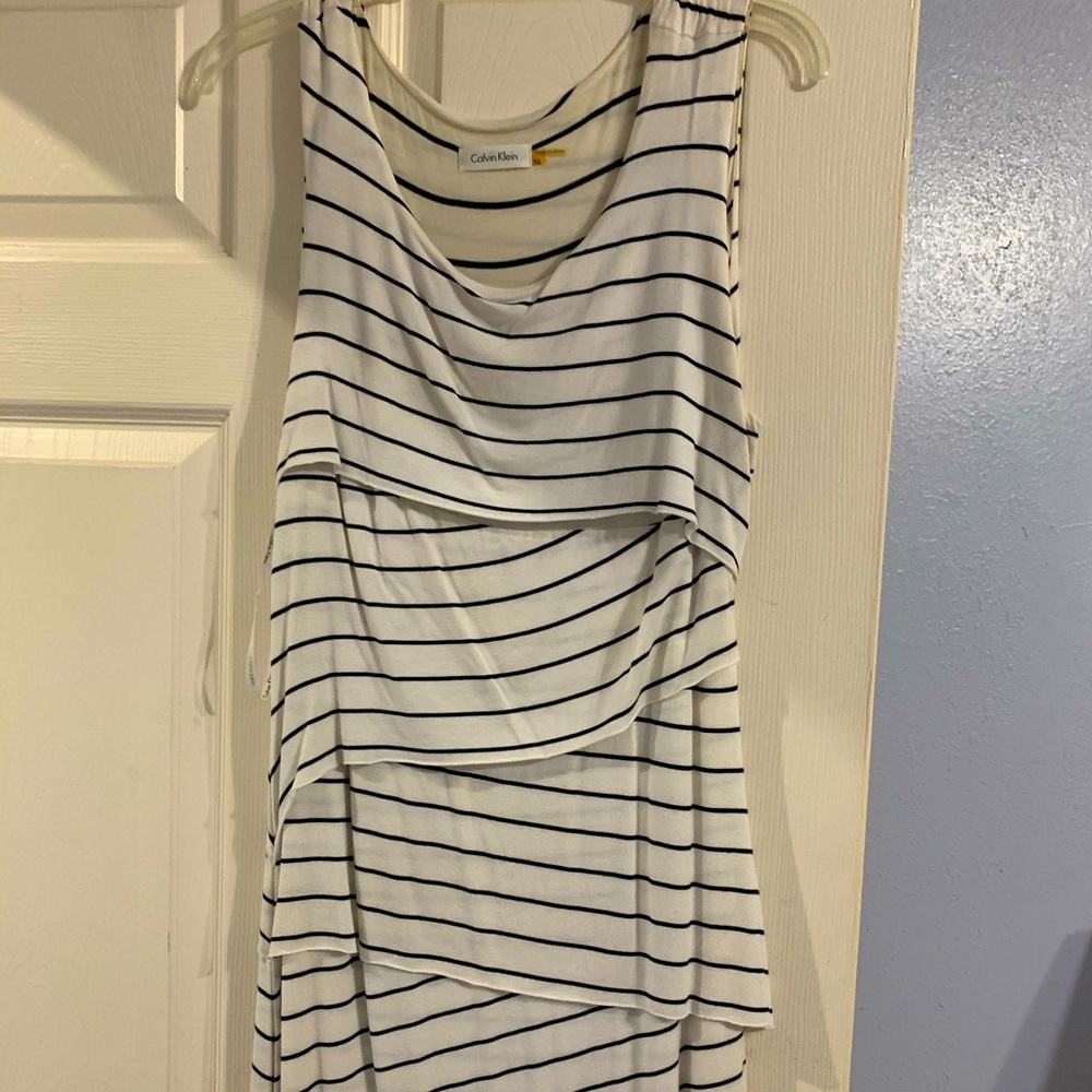 Calvin Klein tiered dress
